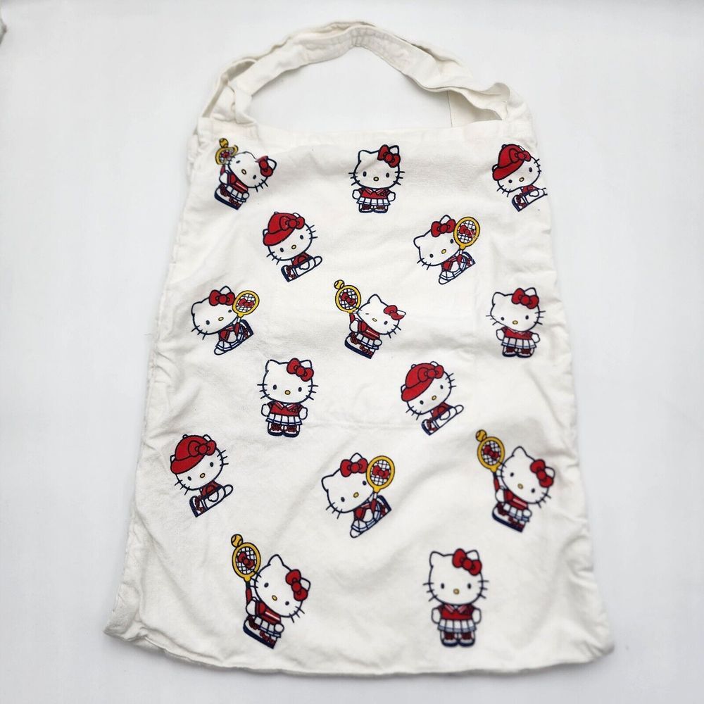 Hello Kitty Sanrio Large Cloth Bag with Two Handles - Printed on Both Sides READ